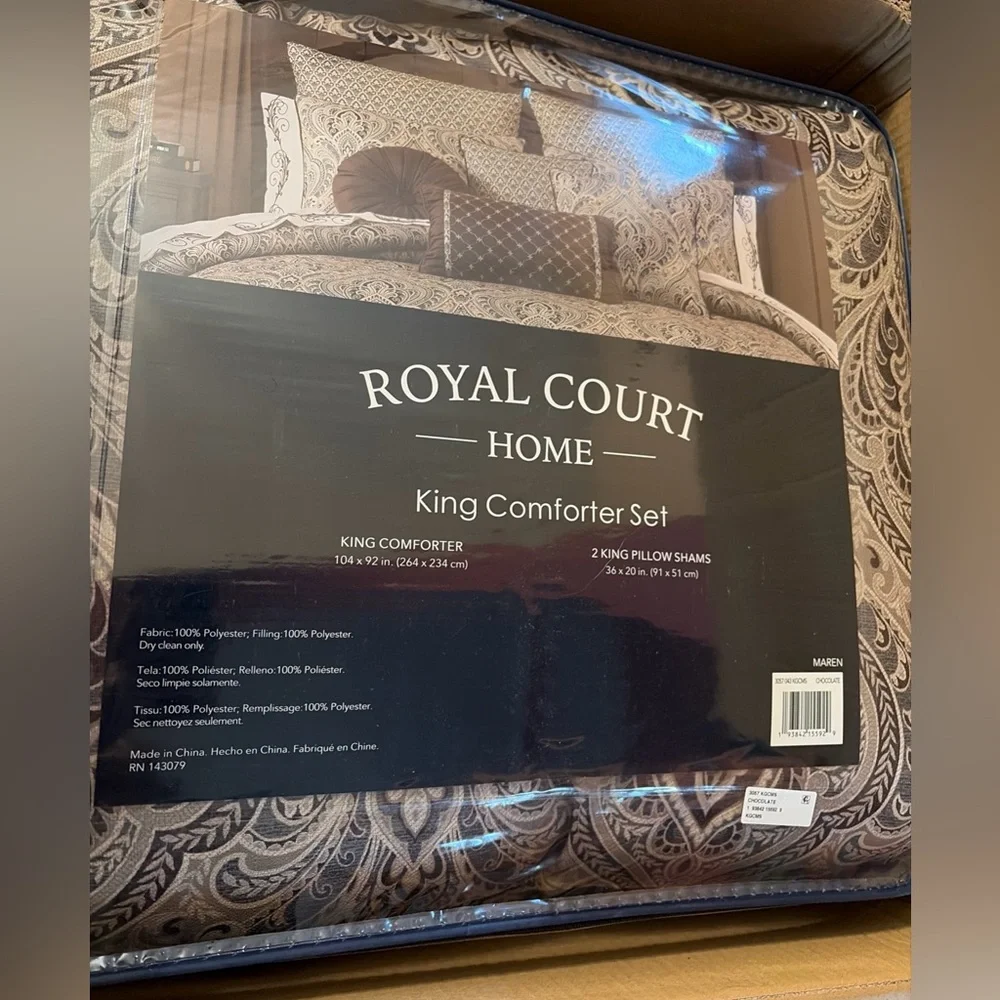 Royal Court Maren 3-pc. Comforter Set Sz KING